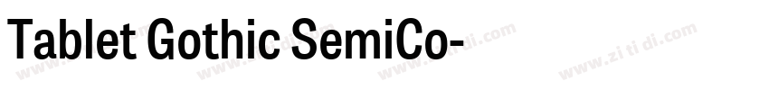 Tablet Gothic SemiCo字体转换